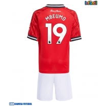 Camisa de Futebol Manchester United Bryan Mbeumo #19 Equipamento Principal Infantil 2025-26 Manga Curta (+ Calças curtas)